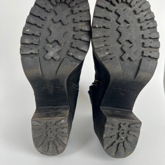 Urban Outfitters Vagabond Leather Boots Chunky Heel Platform Whimsigoth Booties - Picture 7 of 9